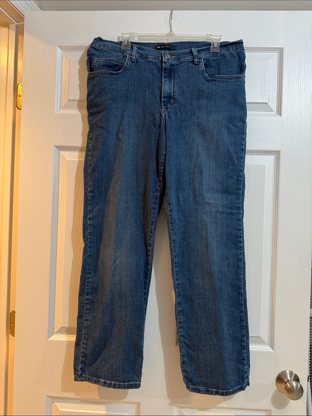 Lee Women's Straight Leg Jeans in Dark Blue Denim